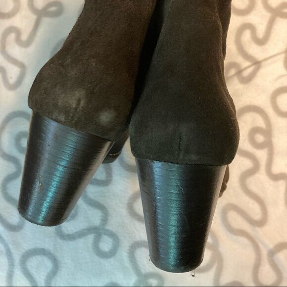 PLDM for PALLADIUM Sz EU 39 Suede Leather Booties Stacked Heels - Picture 4 of 12